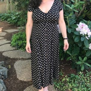 urban outfitters malena button down midi dress